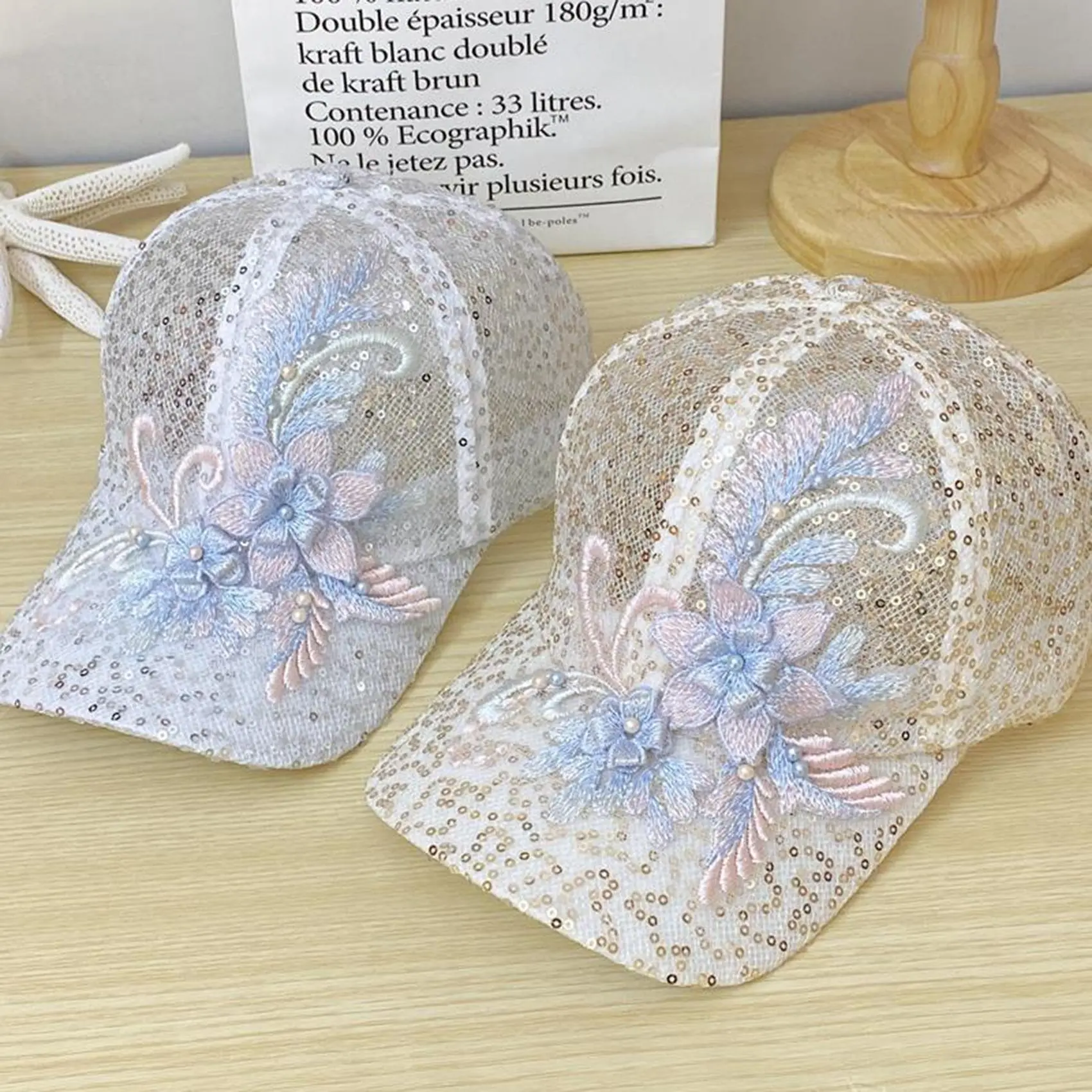 Mũ Thể Thao & Ngoài Trời, Mũ Bóng Chày Ren Hoa Mỏng Và Thoáng Khí, Mũ Mỏ Vịt Chống Nắng, Dành Cho Nữ, Thích Hợp Cho Mùa Xuân / Mùa Hè, < Freedomland >