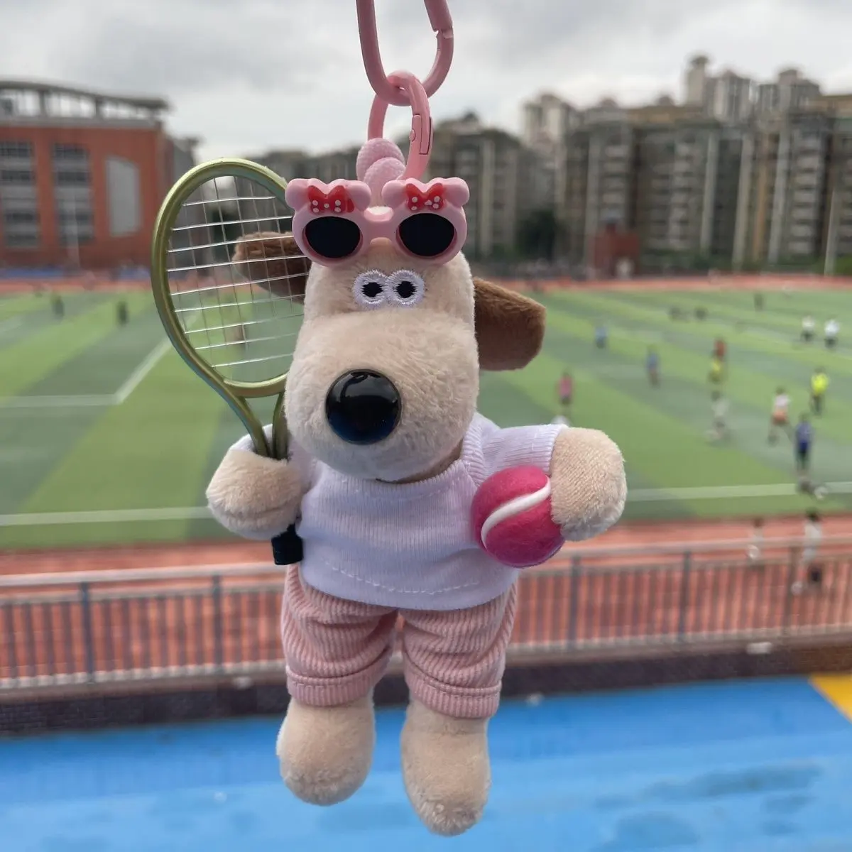 Đồ Chơi Búp Bê Nhồi Bông Hình Chó Tennis Thể Thao Vui Nhộn, Thiết Kế Nguyên Bản Độc Quyền, Mặt Dây Chuyền Móc Chìa Khóa, Dễ Thương, Quà Tặng Búp Bê