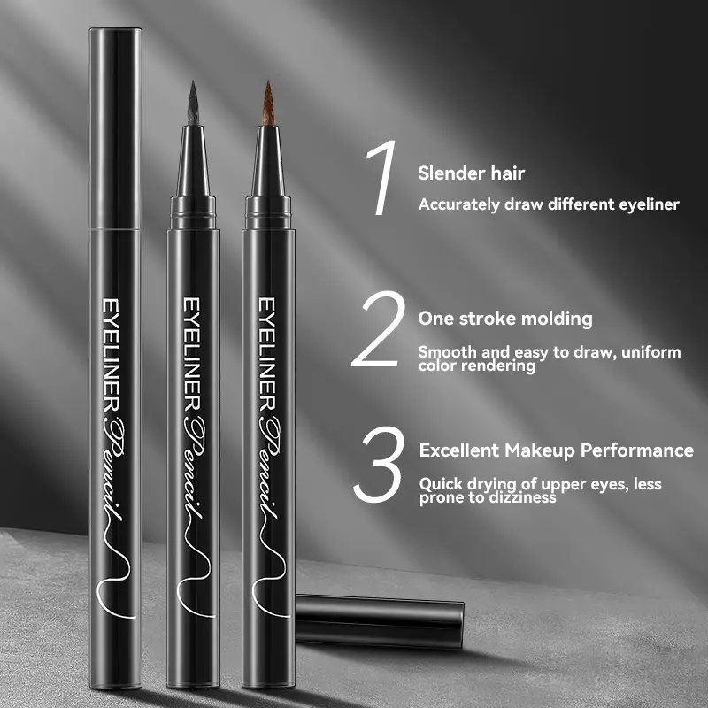 Waterproof Liquid Eyeliner Pen Long-lasting Matte Quick-drying Easy-to-color Eyeliner Pigment Pen Eye Makeup Cosmetics Eyeliner