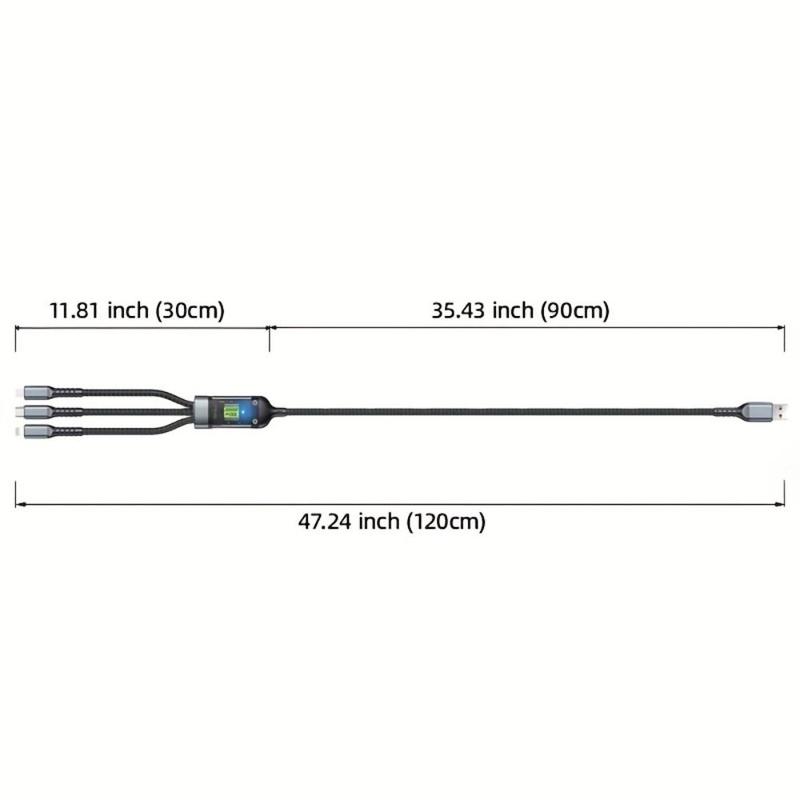 3 In 1 PD 100W Phone Fast Charging Data Cable, Multifunctional Phone Charging Data Cable, Phone Accessories 1