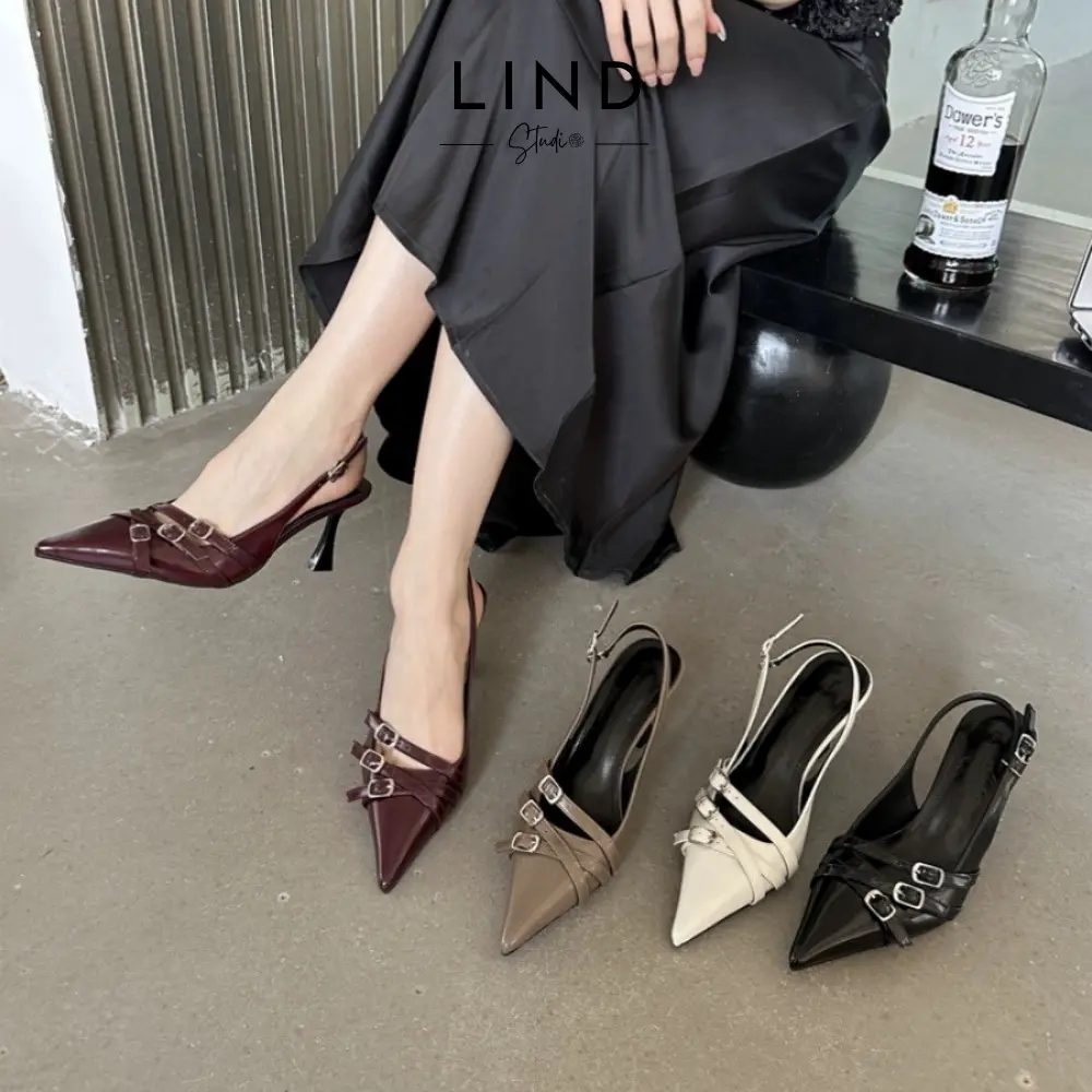 Giày cao gót 7p mũi nhọn trendy Mike - G140 - LinD Nữ Shoes