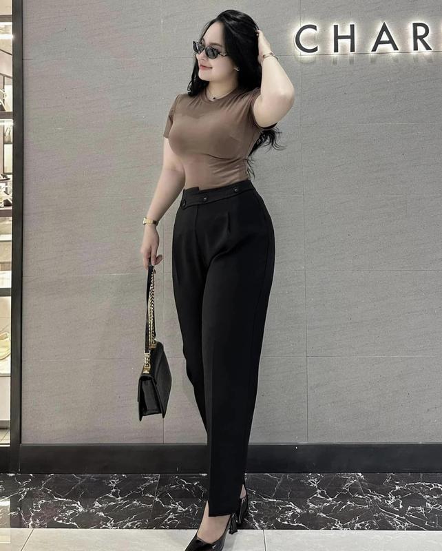 Quần baggy đai lệch 34QT011 34 Bigsize, quần tây baggy cho nữ, quần dài bigsize phù hợp đi làm đi học 4