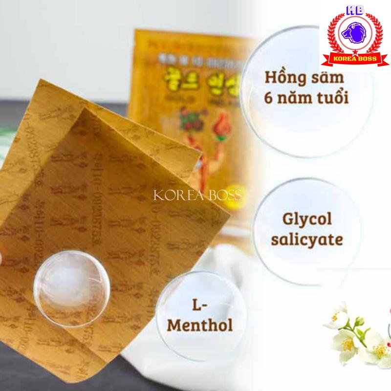 Product Introduction of Cao dán sâm hàn quốc Gold Red Ginseng, gói 20 miếng - Miếng dán sâm giảm đau 15