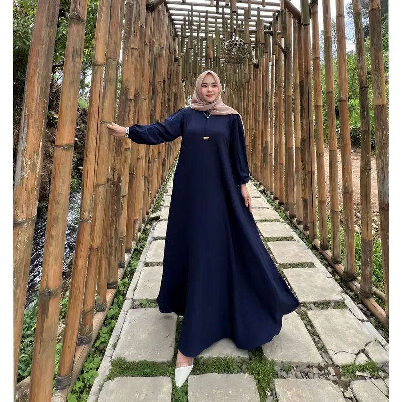 Shalwa gamis model terbaru kekinian bahan cringkel airflow by dereza style Muslim Crinkle 4