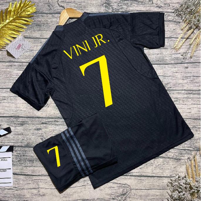  Bộ Quần Áo Bóng Đá CLB Real Madrid Third Kit 2023 - 2024 - Vải Polyester Gai Thái Chuẩn Thi Đấu 