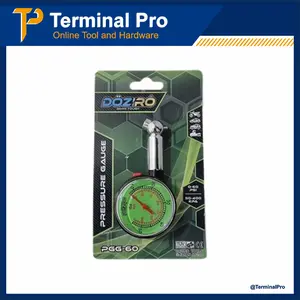 Doziro Alat Ukur Tekanan Angin Ban 60 Psi - Tire Pressure Gauge Bulat