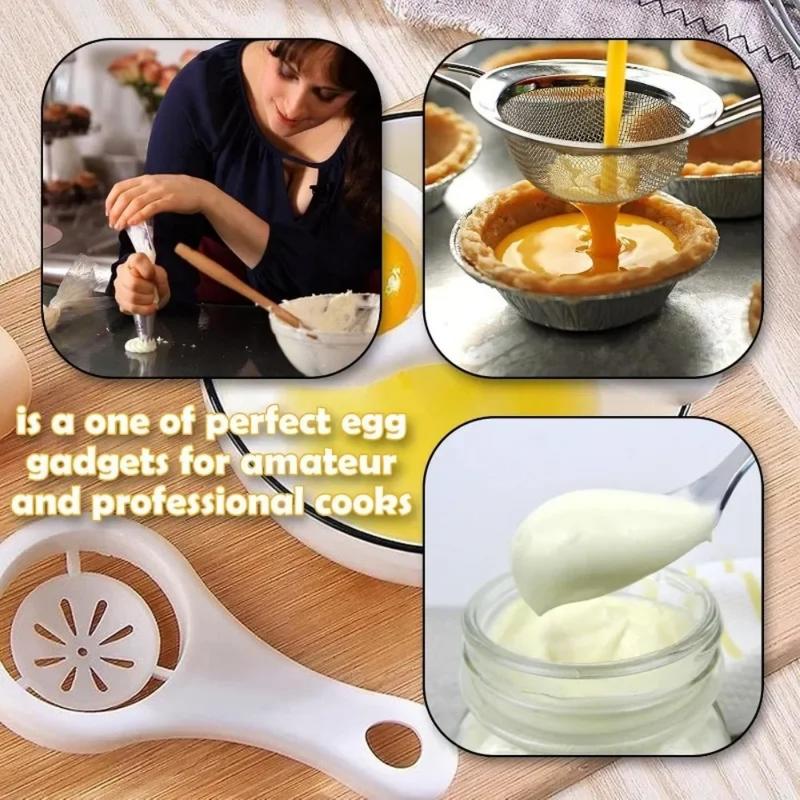 Máy tách lòng trắng trứng đa chức năng Máy tách trứng gia dụng Máy tách lòng trắng trứng và lòng đỏ trứng Máy tách trứng Bộ lọc Dụng cụ nhà bếp 5