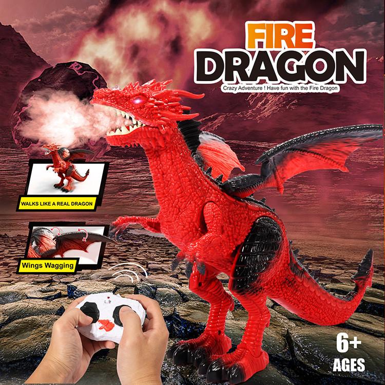 Infrared remote control spray flying dragon dinosaur, resurrection will ...