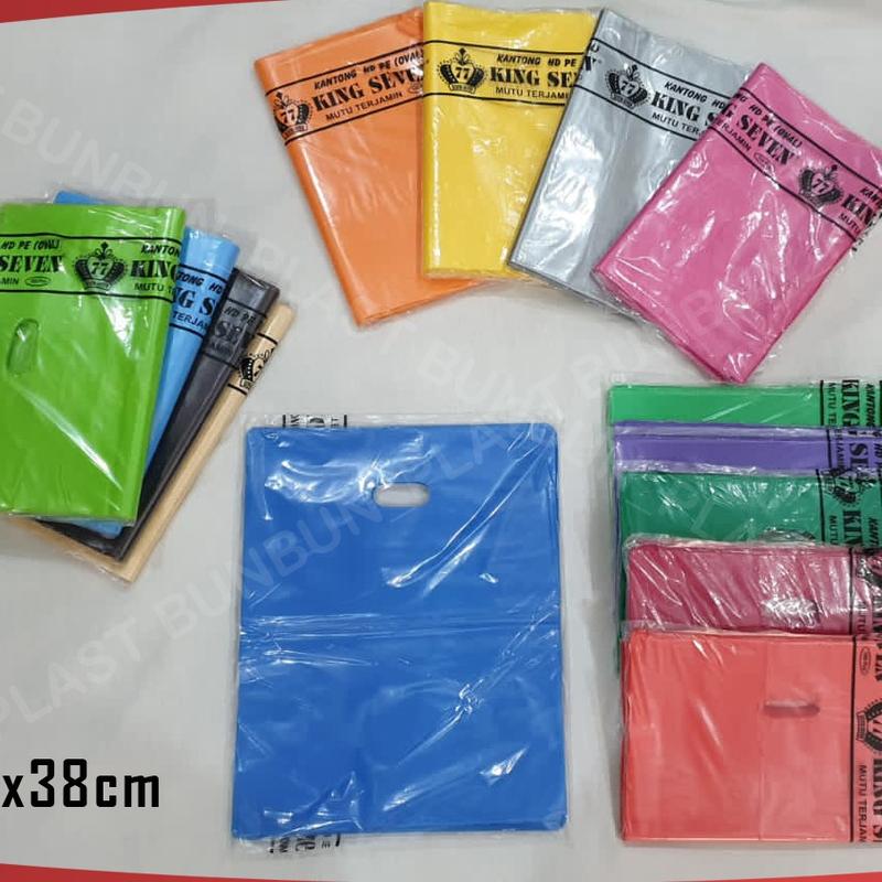 Plastik HD Pond Oval Polos 30x38/PPlastik Packing Olshop/Shopping Bag Plastik - KING SEVEN Belanja 0