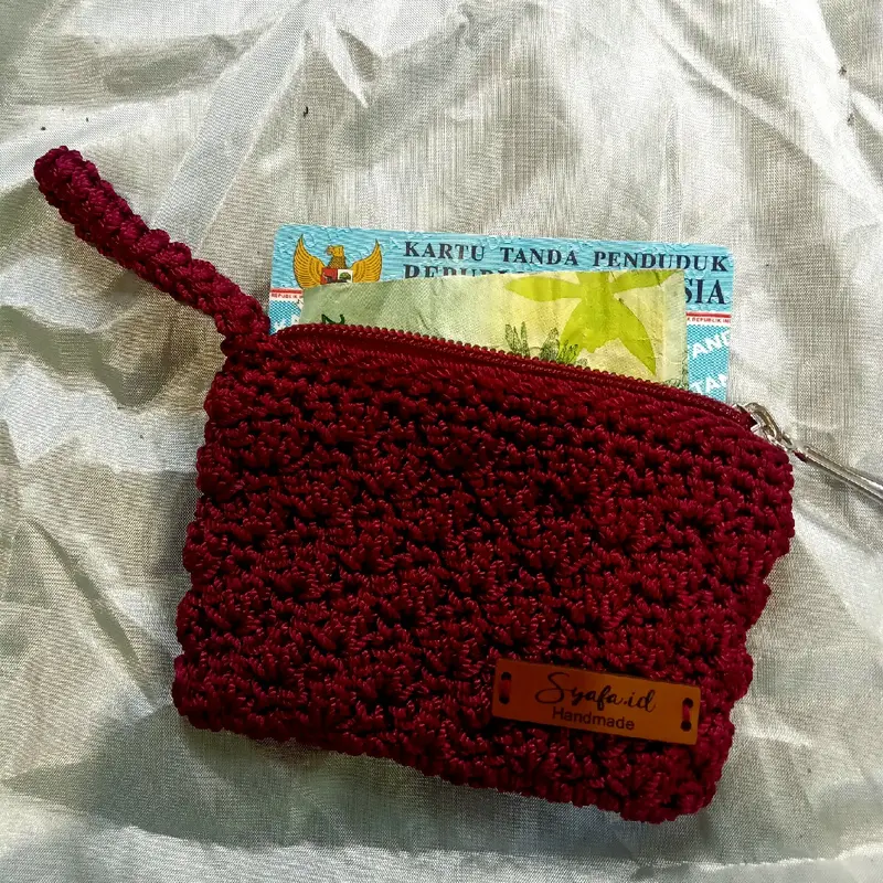 dompet rajut mini satu ruang by syafa Wadah/Dompet Koin 5