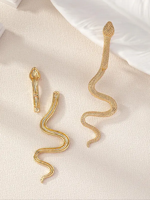 Snake Design Ear Jacket, Fashionable Earrings for Women, Elegant Jewelry for Party, Daily Clothing Decor, Trendy All-match & Exquisite Jewelry for Birthday Gift 6