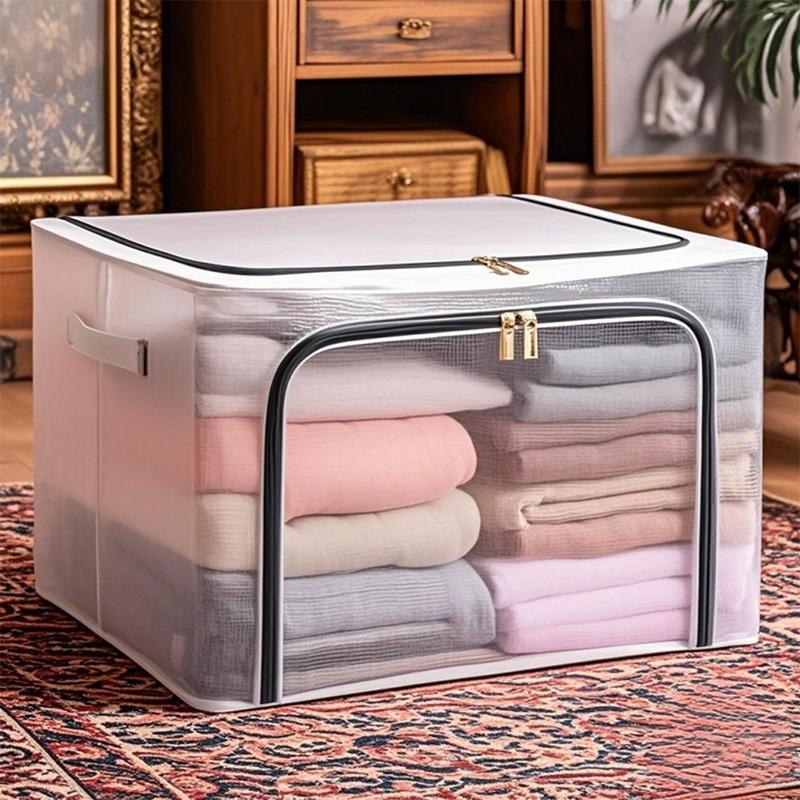 Transparent Storage Box, Large Clothes and Pants Folding Storage ...