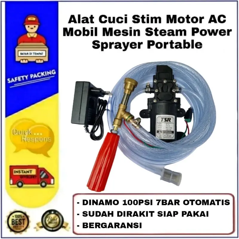 Pompa Dinamo Mesin Stim Steam 100 Psi Jet Cleaner Mobil Ac Motor 0