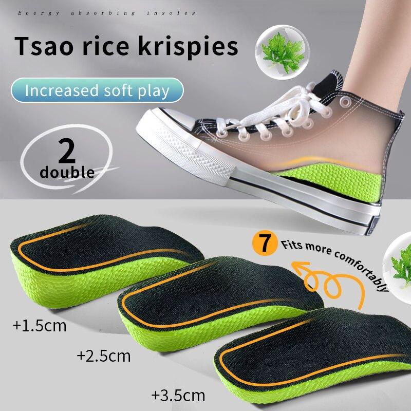 Product Introduction of Memory Foam Height Increase Insoles for Men Women Shoes Flat Feet Arch Support Orthopedic Insoles Sneakers Heel Lift Care Insole 8