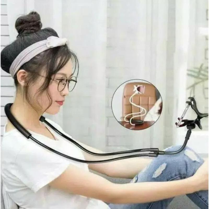 Lazy Lazypod Lazyneck Pod Neck Leher Pinggang Alat Bantu Nonton Video Pegang Holder HP Handphone 2