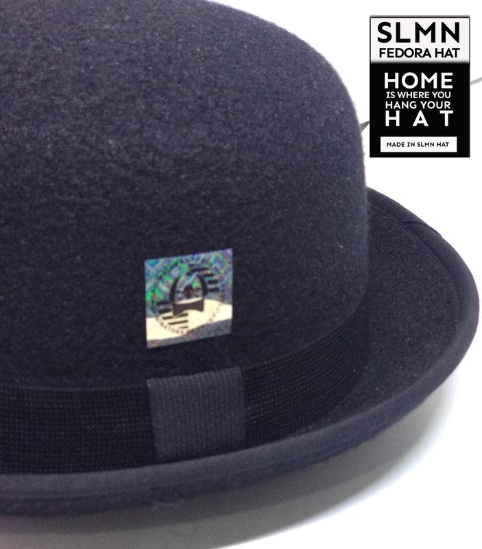 Topi Fedora tipe Bowler Dewasa new edition Pria Wanita Warna Hitam Hat 1