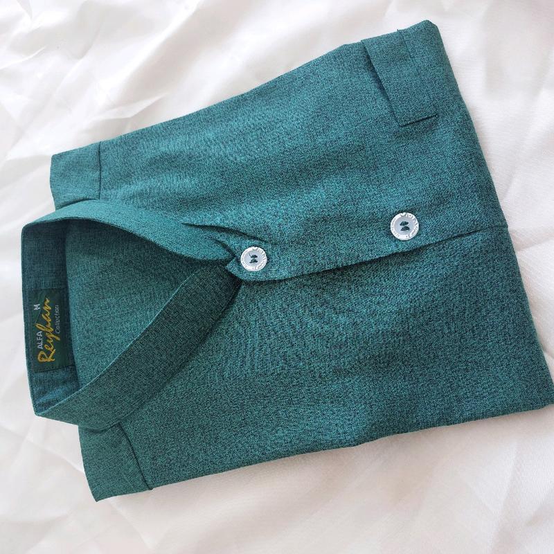 Lembut Baju koko madinah Alfa reyhan / taqwa katun madinah / kerah sanghai / baju koko habib Polos Dewasa Muslim Mewah Pria 7