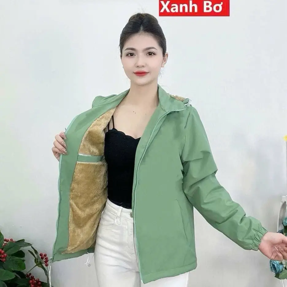 Áo gió nữ lót lông