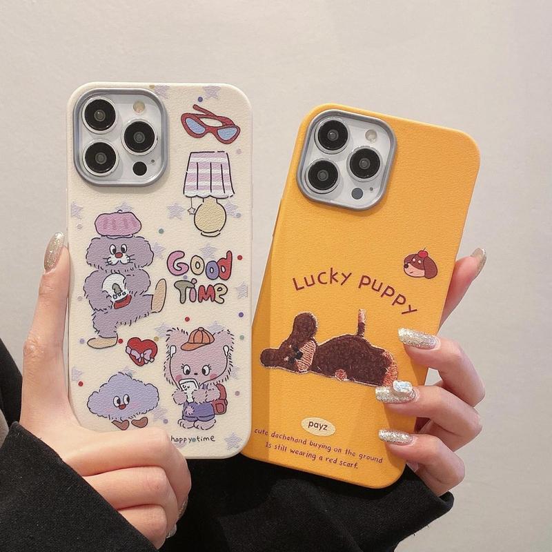 Product Introduction of Fashion Cats Bear Panda Artificial leather Phone Case For VIVO V23 V27 V29 V30 V40 Y30 Y36 Y52 Y72 Y73 Y76 Y77 Y78 Drop-resistant Protective Case 0