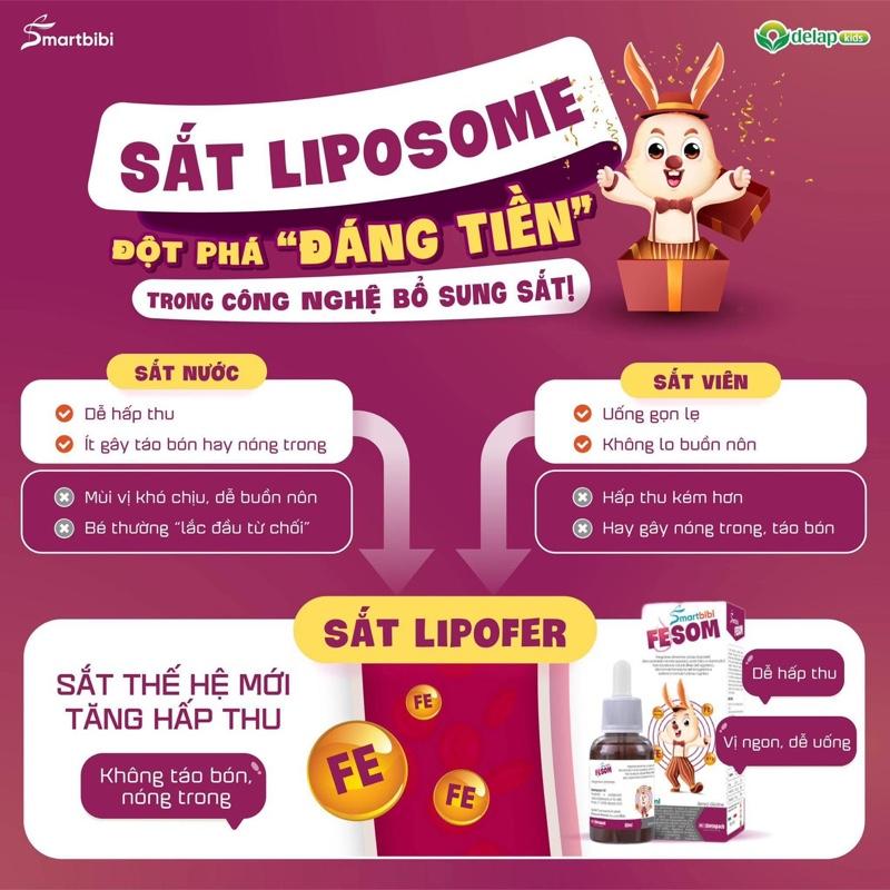 Product Introduction of Sắt FESOM Smartbibi Cho Bé Sắt Liposome 11