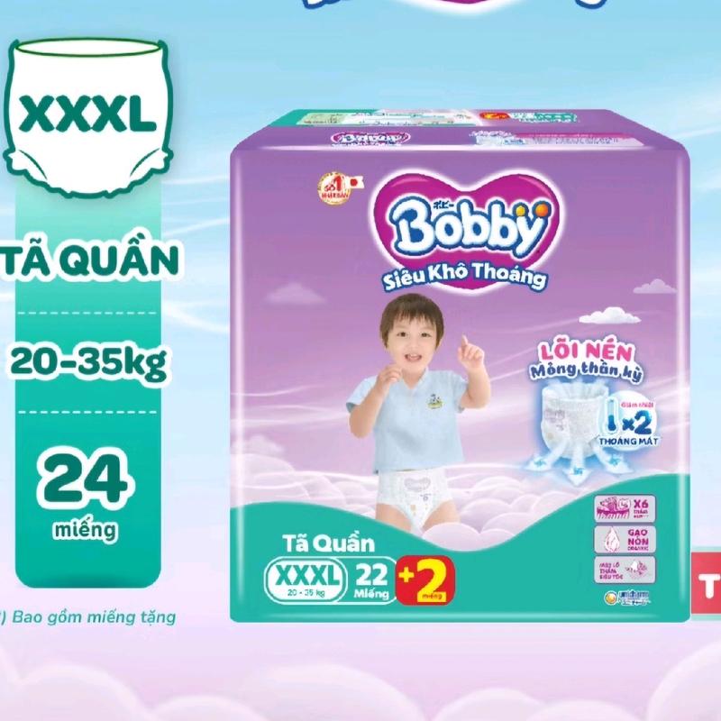 tã quần bobby xxxl22+2 cho be từ 20-35kg