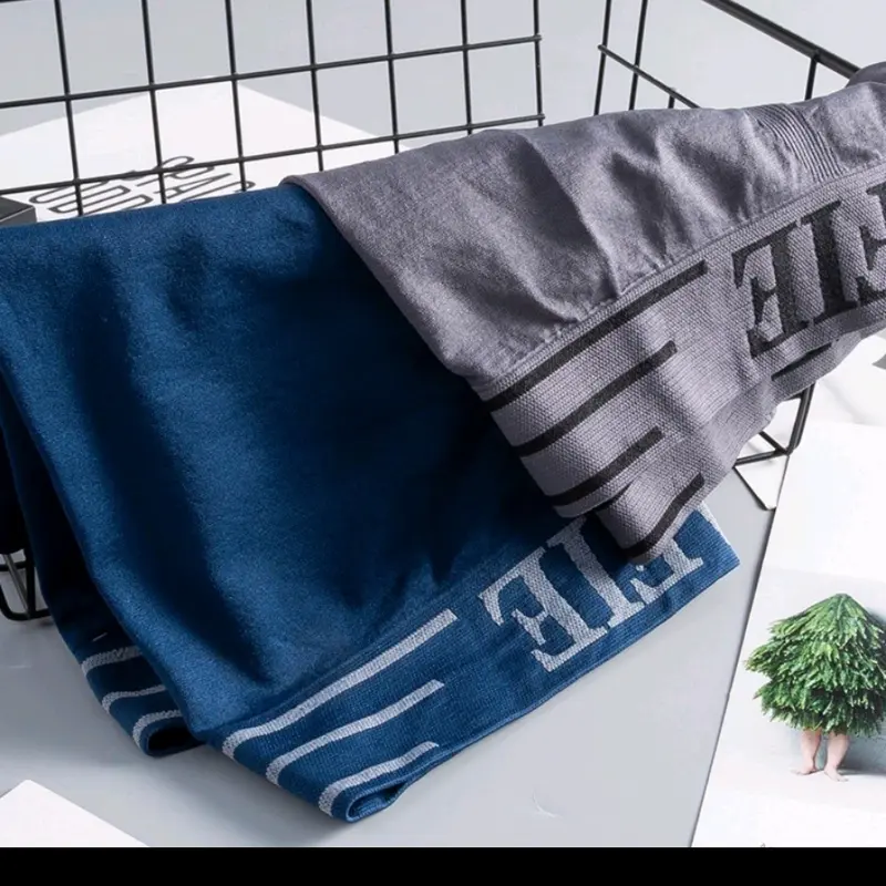 3pcs Pakaian Dalam Pria Celana Boxer pria celana dalam pria import Dewasa Cowok Pendek Katun Sport 6