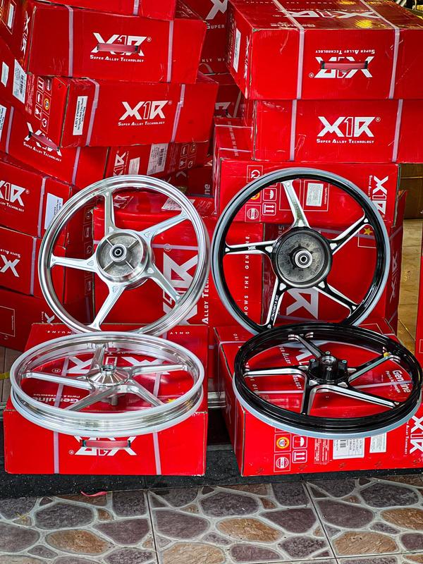 Mâm 5 cây CNC X1R CHÍNH HÃNG - MÂM THƯỜNG cho SIRIUS EX NHỎ/ , WAVE 1 ĐĨA / ĐÙM , FUTURE LED  màu CROM - ĐEN Phụ Tùng