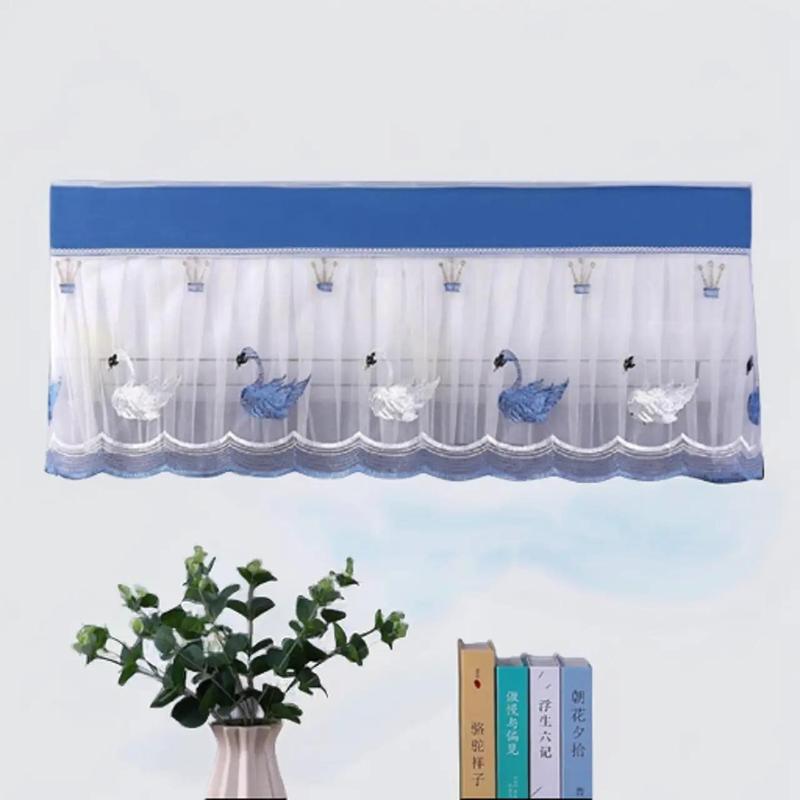 Tấm Che Bụi Bọc Điều Hòa Vải Ren Dễ Thương