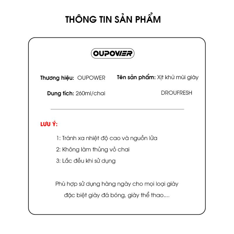 Product Introduction of Chai Xịt Khử Mùi Giày. Khử mùi, kháng khuẩn, chống nấm mốc. Nam 1
