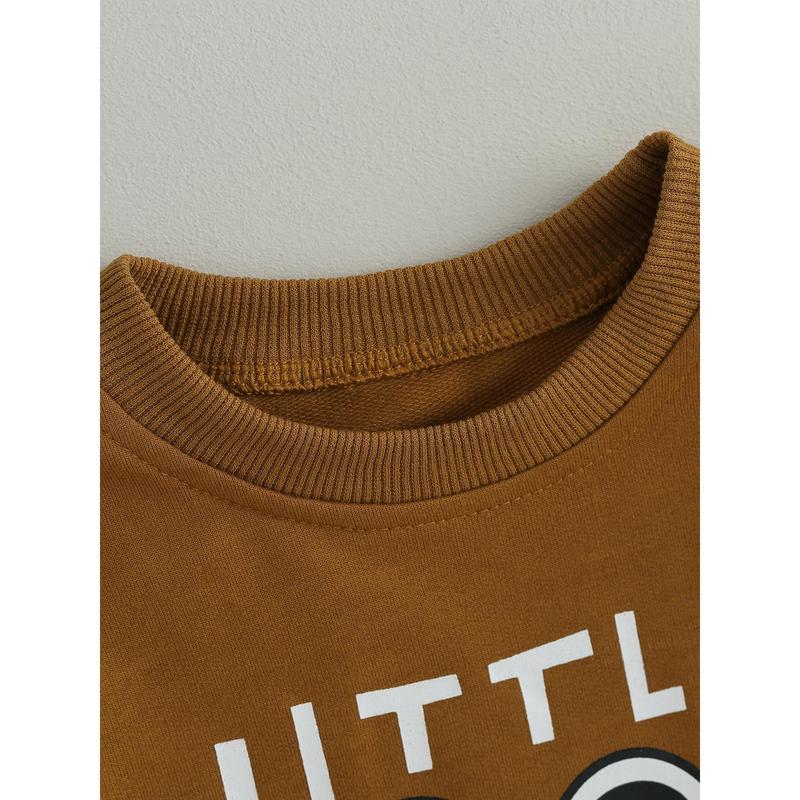 Baby Sweatshirt Rompers Thanksgiving Letter Print Long Sleeve Jumpsuit 3