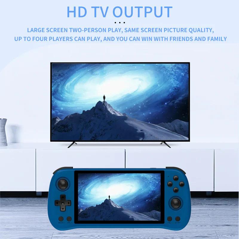 Product Introduction of Powkiddy X55 JELOS Retro Portable Game Console 5.5 Inch Screen with WIFI Card Button 22