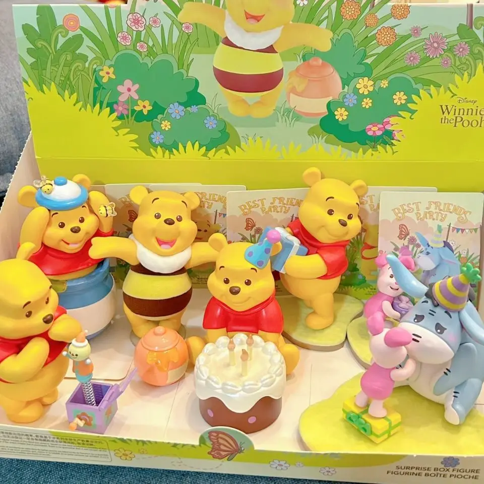 Winnie the Pooh Party Blind Box Pooh Bear Hand-Made Cute Desktop Decoration Doll Children's Gift