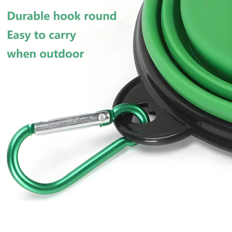 Product Introduction of Portable Foldable Pet Bowl, Travel Pet Water & Food Bowls with Hook, Folding Pet Feeding Supplies for Dogs & Cats 6