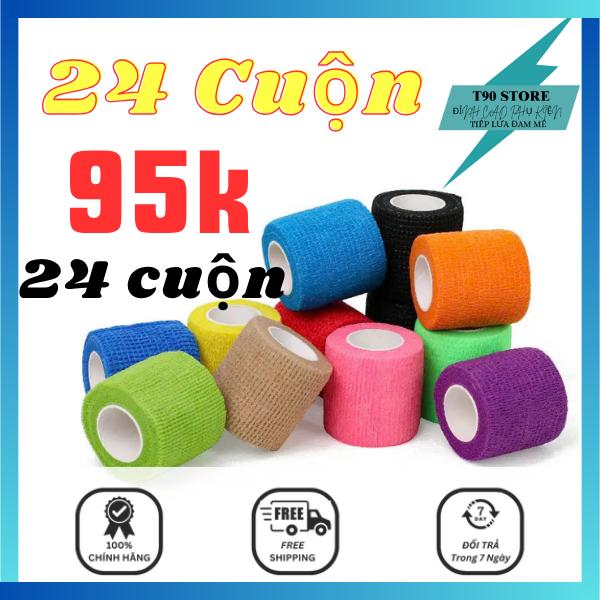 [ XẢ ] COMBO 10,24,48 Băng keo thể thao  cuốn cổ chân, cổ tay tránh chấn thương hỗ trợ tập luyện thi đấu Sport Quấn Cổ Tay