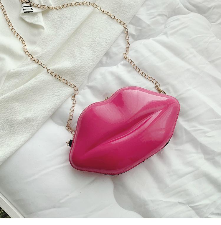 Product Introduction of Fashion Korean style chain lip small bag ins super hot women's bag all-match mini shoulder messenger bag 38