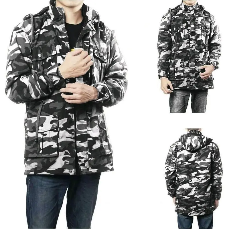 Jaket Parka Loreng Canvas Unisex Premuim Quality 1