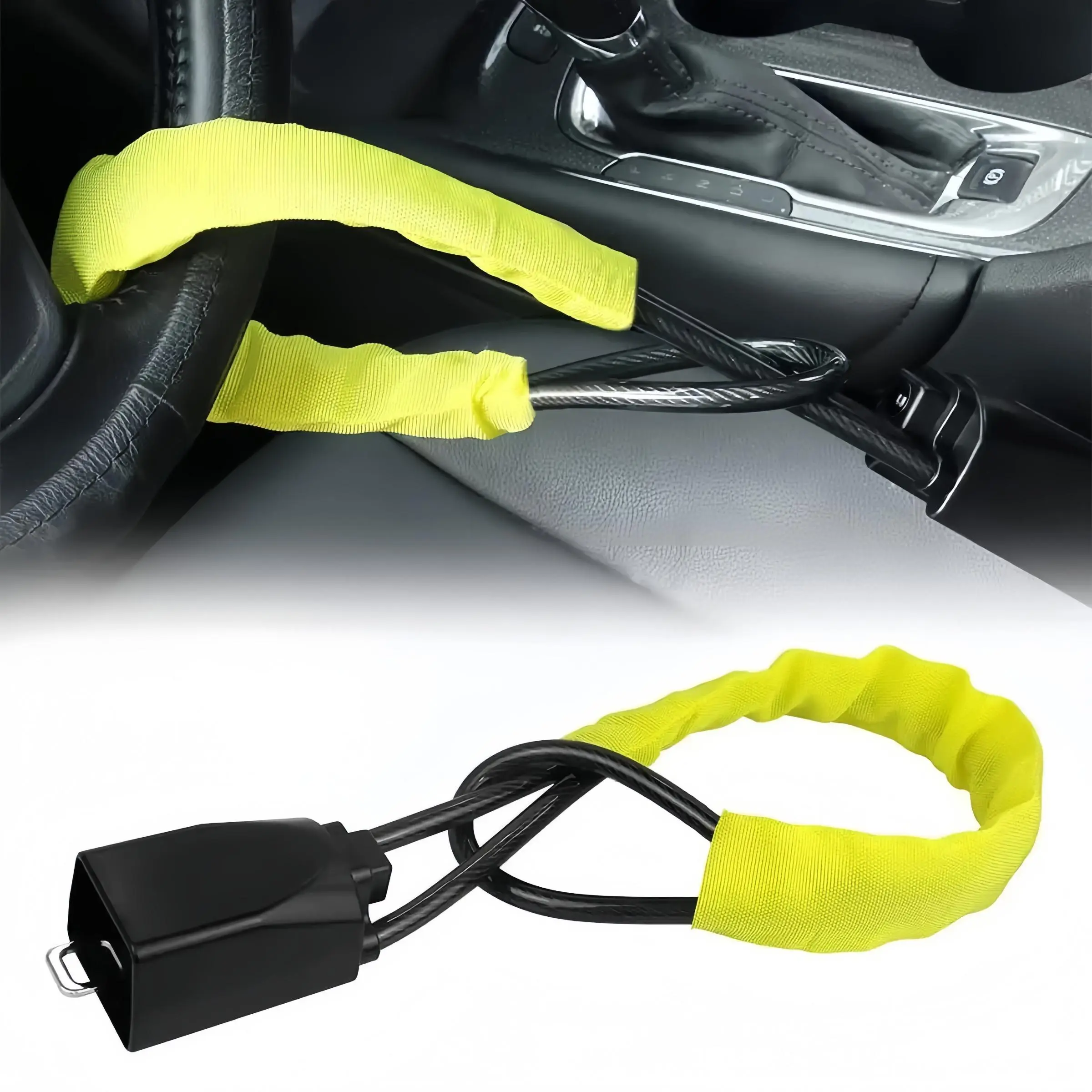Car Steering Wheel Lock, Anti-theft Car Steering Wheel Lock, Universal Car Interior Accessories for Car, SUV, Truck