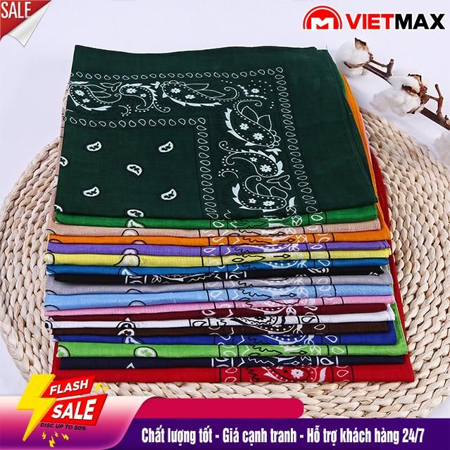  Khăn Vuông Bandana Phối Họa Tiết Khăn Đa Năng HOT 55x55 cm 