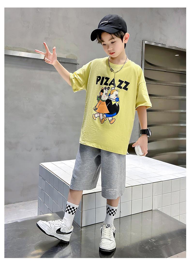 Product Introduction of Boys' Short Sleeve T-Shirt Summer 2025 New Children's Cotton Summer Boys' Trendy Top 28