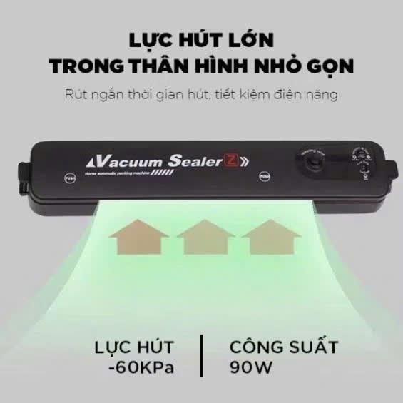Máy Hút Chân Không Thực Phẩm, Máy Hàn Miệng Túi, Tặng Kèm 10 Túi Hút, Dụng Cụ Nhà Bếp Bảo Hành 12 Tháng 4