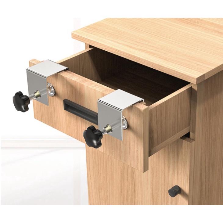 Kẹp cố định mặt hộc ngăn kéo tủ, kẹp vam cố định bắt mặt ngăn kéo tủ gỗ công nghiệp 0