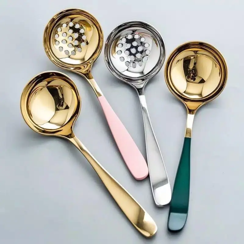 sendok sayur stainlees / cetong sayur gold / sendok korea