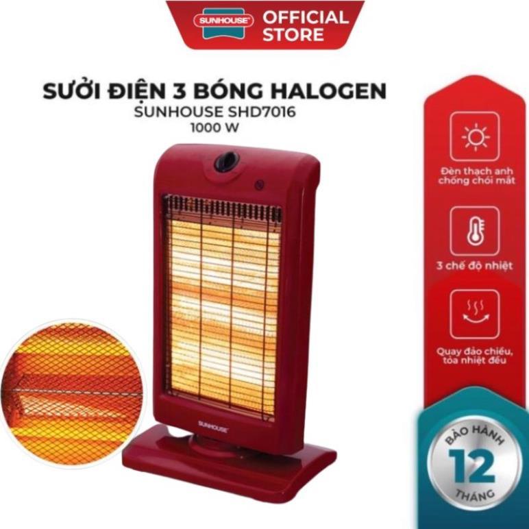 Đèn sưởi 3 bóng Sunhouse SHD7016, Máy sưởi sunhouse SHD7016