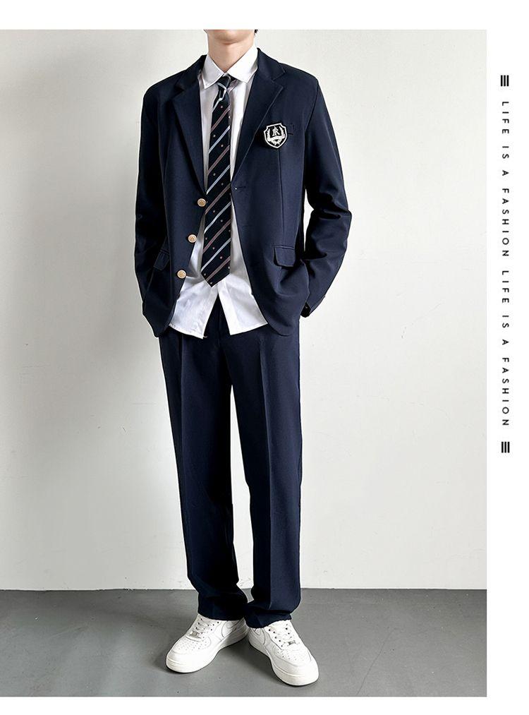 Product Introduction of Trendy Japanese Schoolboy Blazer Set - Stylish DK Uniform Suit for Men, Vintage Campus Style Jacket & Pants (1855+ Reviews) 18