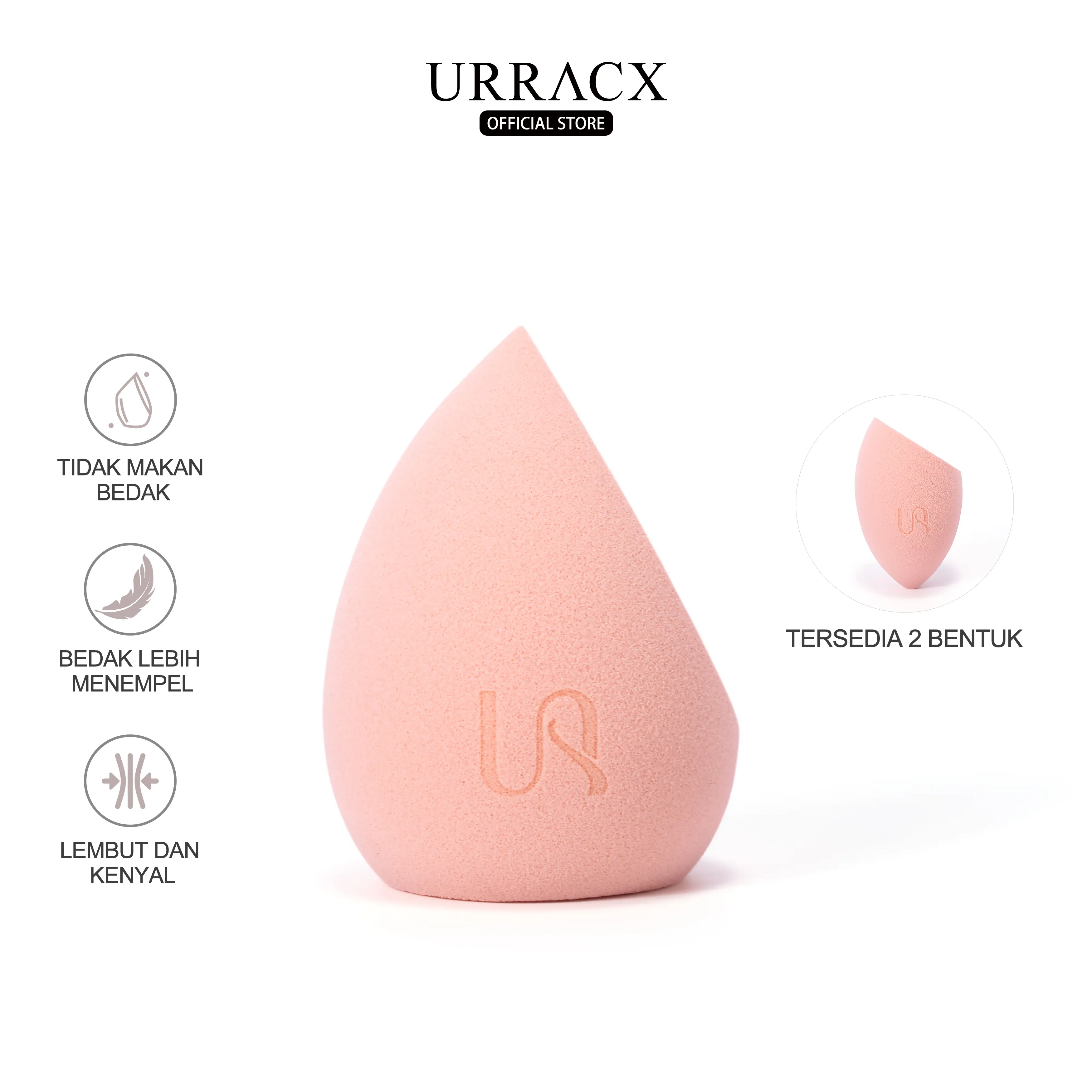 URRACX Beauty Blender Spons Make Up Sponge Triangular Sponge Soft