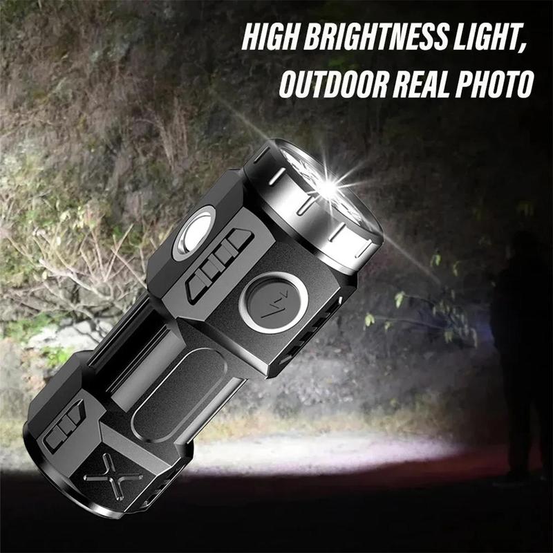 New Ultra Bright Flashlight 4/6/8*P35 LED Mini Super Bright Torch USB ...