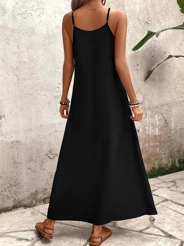 【Plus Size】 Cami Dress, Plus Casual Sleeveless Dress for Summer, Women's Plus Clothing for Daily Wear 1