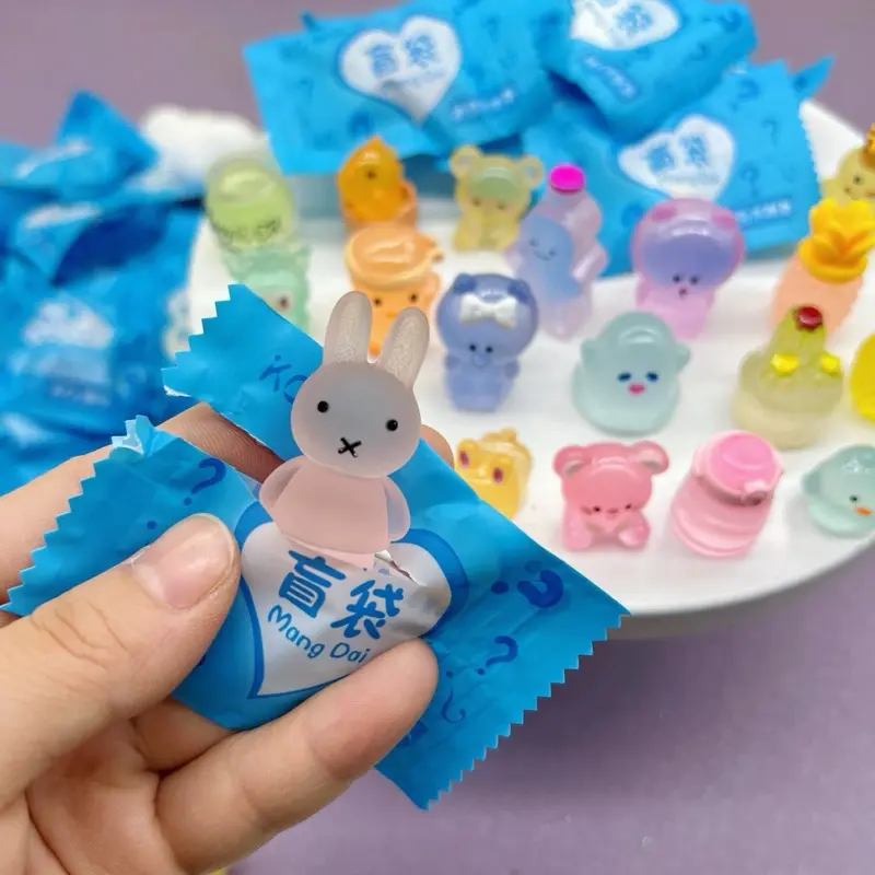 Túi kẹo bóc quà bất ngờ Blind Bag, kẹo bất ngờ mini, kẹo test nhân phẩm, Túi mù hình con vật và đồ ăn làm quà tặng