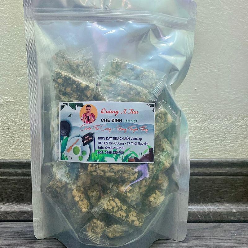 500g Kẹo Lạc Trà Xanh - Kẹo Được Làm Từ Bột Trà Xanh Tân Cương Ngọt Vừa Phải