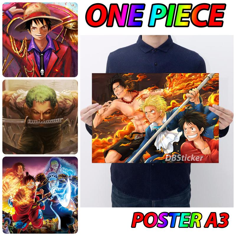 Poster dán tường, hình Anime One Piece dán trang trí Tranh Decor Phòng